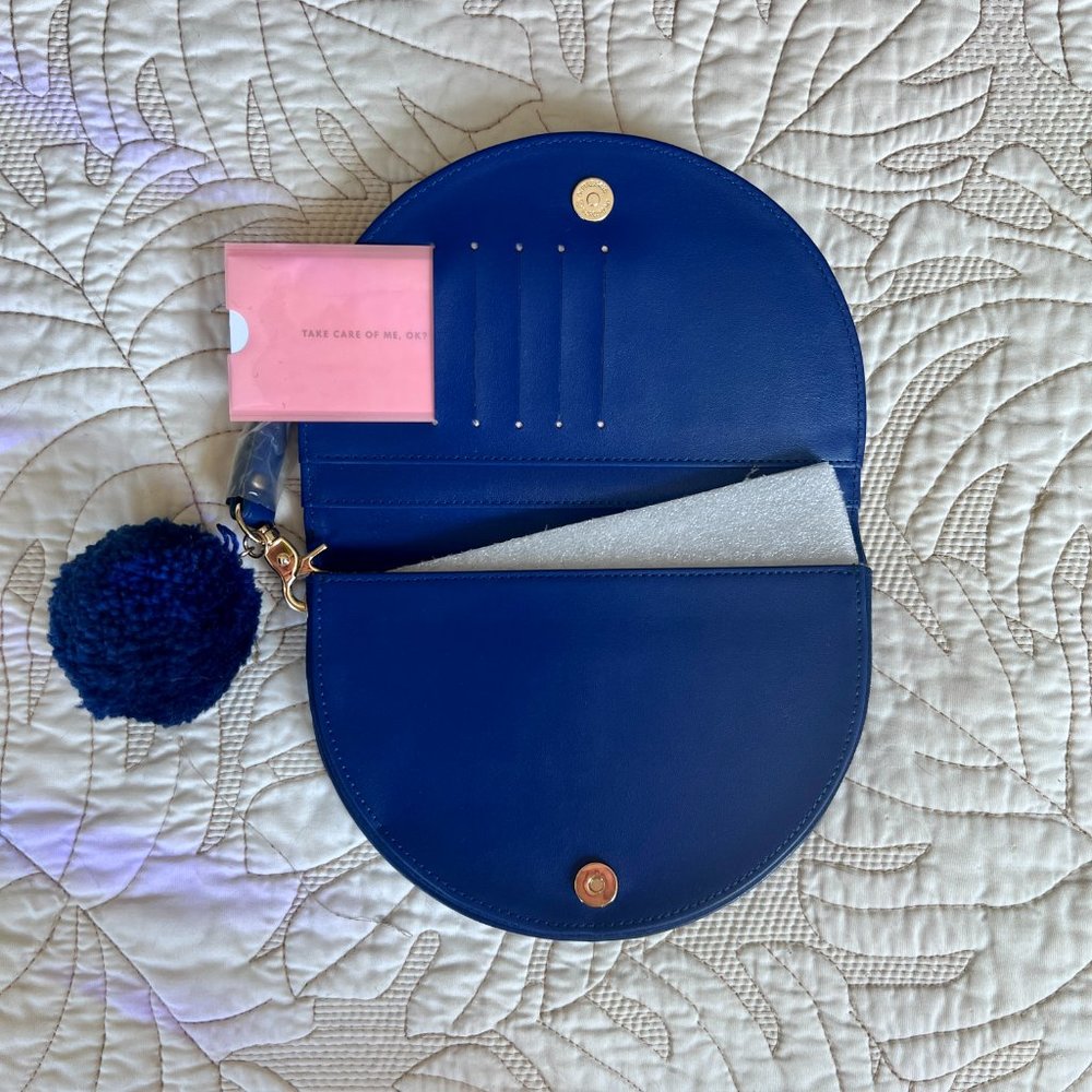 NWT ban.do Comrade Party Clutch in "Azure" Cobalt Blue - Picture 6 of 6